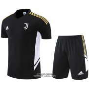 Tuta da Track Juventus Manica Corta 2022-2023 Nero - Pantaloncini