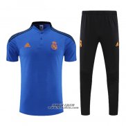 Conjunto Polo Real Madrid 2022-2023 Blu