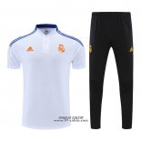 Conjunto Polo Real Madrid 2022-2023 Bianco e Blu