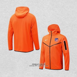 Giacca con Cappuccio Atletico Madrid 2022-2023 Arancione