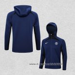 Giacca con Cappuccio Paris Saint-Germain 2022-2023 Blu