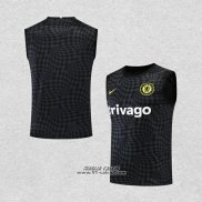 Maglia Allenamento Chelsea Senza Maniche 2022-2023 Nero