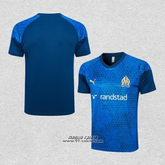 Maglia Allenamento Olympique Marsiglia 2023-2024 Blu