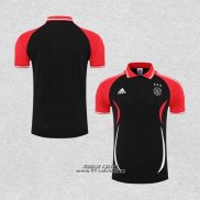 Maglia Polo Ajax 2022-2023 Nero e Rosso