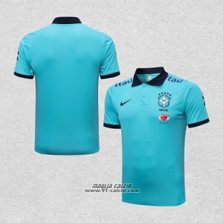 Maglia Polo Brasile 2022-2023 Blu