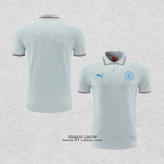 Maglia Polo Manchester City 2022-2023 Grigio