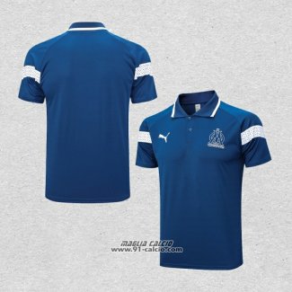 Maglia Polo Olympique Marsiglia 2023-2024 Blu