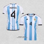 Prima Maglia Argentina Giocatore Montiel 2022