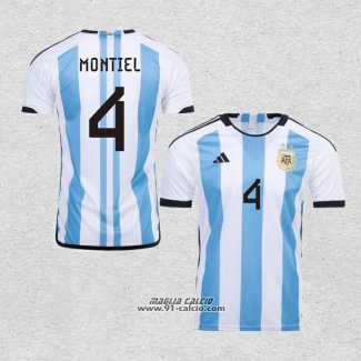 Prima Maglia Argentina Giocatore Montiel 2022