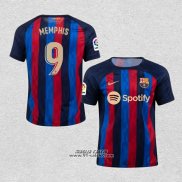 Prima Maglia Barcellona Giocatore Memphis 2022-2023