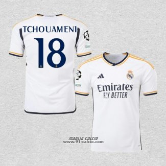 Prima Maglia Real Madrid Giocatore Tchouameni 2023-2024