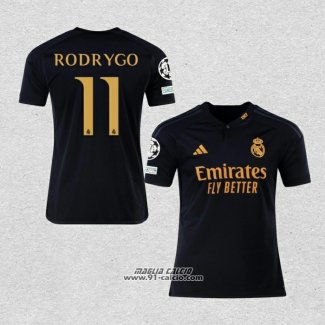 Terza Maglia Real Madrid Giocatore Rodrygo 2023-2024