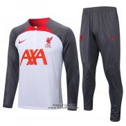 Tuta da Track Felpa Liverpool 2022-2023 Bianco