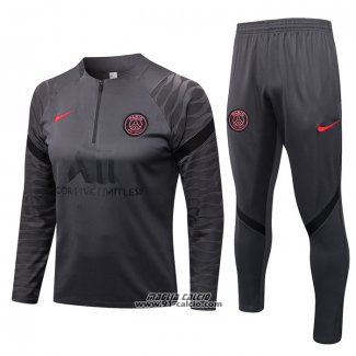 Tuta da Track Felpa Paris Saint-Germain 2022-2023 Grigio