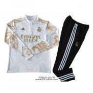 Tuta da Track Felpa Real Madrid Dragon 2024-2025 Bianco