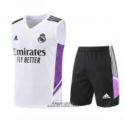 Tuta da Track Real Madrid Senza Maniche 2022-2023 Bianco