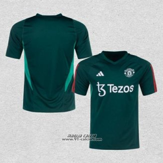 Maglia Allenamento Manchester United 2023-2024 Verde