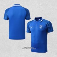 Maglia Polo Atletico Madrid 2022-2023 Blu Scuro