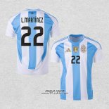 Prima Maglia Argentina Giocatore L.Martinez 2024