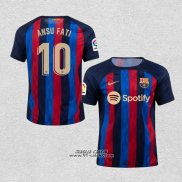 Prima Maglia Barcellona Giocatore Ansu Fati 2022-2023