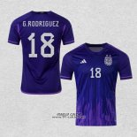 Seconda Maglia Argentina Giocatore G.Rodriguez 2022