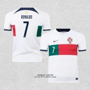 Seconda Maglia Portogallo Giocatore Ronaldo 2022