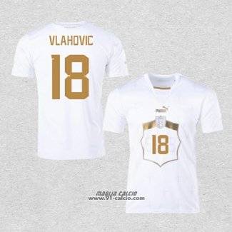 Seconda Maglia Serbia Giocatore Vlahovic 2022