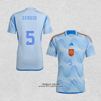 Seconda Maglia Spagna Giocatore Sergio 2022