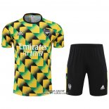 Tuta da Track Arsenal Manica Corta 2022-2023 Verde - Pantaloncini