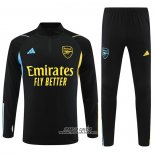 Tuta da Track Felpa Arsenal Bambino 2023-2024 Nero