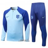 Tuta da Track Felpa Atletico Madrid 2022-2023 Blu