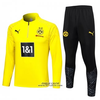 Tuta da Track Felpa Borussia Dortmund 2023-2024 Giallo