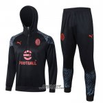 Tuta da Track Felpa Milan 2023-2024 Nero