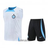 Tuta da Track Inter Senza Maniche 2022-2023 Bianco