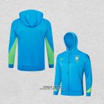 Giacca con Cappuccio Brasile 2024-2025 Blu