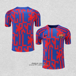 Maglia Allenamento Barcellona 2022-2023 Rosso e Blu