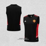 Maglia Allenamento Manchester United Senza Maniche 2022-2023 Nero