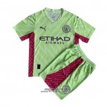 Maglia Manchester City Portiere Bambino 2023-2024 Verde