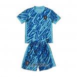 Maglia Portogallo Portiere Bambino 2024 Blu