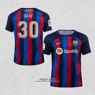 Prima Maglia Barcellona Giocatore Gavi 2022-2023