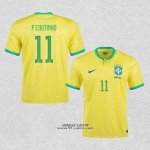 Prima Maglia Brasile Giocatore P.Coutinho 2022