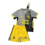 Seconda Maglia Feyenoord Bambino 2021-2022 Grigio
