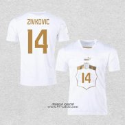 Seconda Maglia Serbia Giocatore Zivkovic 2022