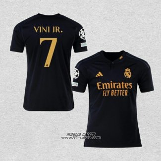 Terza Maglia Real Madrid Giocatore Vini JR. 2023-2024