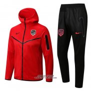 Tuta con Cappuccio Atletico Madrid 2022-2023 Rosso