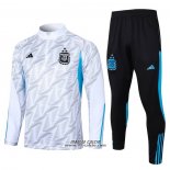Tuta da Track Felpa Argentina 2023-2024 Bianco
