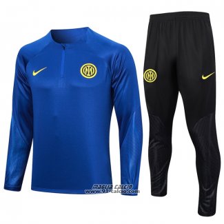 Tuta da Track Felpa Inter 2023-2024 Blu