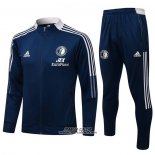 Tuta da Track Giacca Feyenoord 2021-2022 Blu