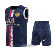 Tuta da Track Paris Saint-Germain Senza Maniche 2022-2023 Blu