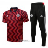 Conjunto Polo Bayern Monaco 2022-2023 Rosso